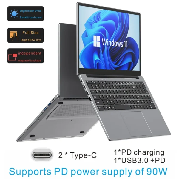 Core I9 10th Gen 15.6 Inch Win10 11 Hardware Software 11th Generation I7 I5 16GB RAM 1TB SSD New Game Computer Notebook Laptop