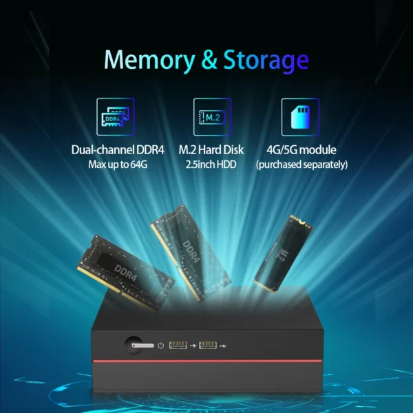 HelorPC Gaming Mini PC Computer Intel I7 13620H I9 12900HK Nv-idia GTX 1060 RAM DDR4 3165 WIFI BT4.0 Gamer Game Computadoras - Image 3