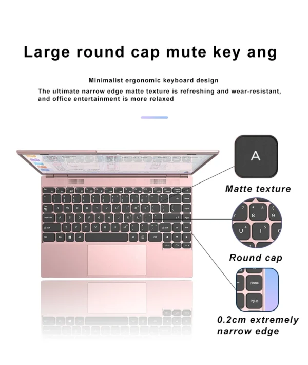 Greatasia Touch Screen Laptop Intel N95 N100 Laptop 180 ° Opening Ordinateur Portable Brand New Laptop - Image 2