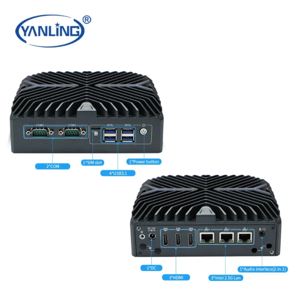 Mini Pc 1080p Computers Desktop Personal Computer Mini N3322 HD Cheap Mini Pc Computer Hardware & Software