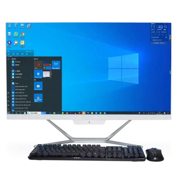 Hystou AIO PC 23.8 Inch All-In-One Gaming Desktop with Core I7 10750H and Win10 Touch Screen LCD for Home Office Use - Image 2