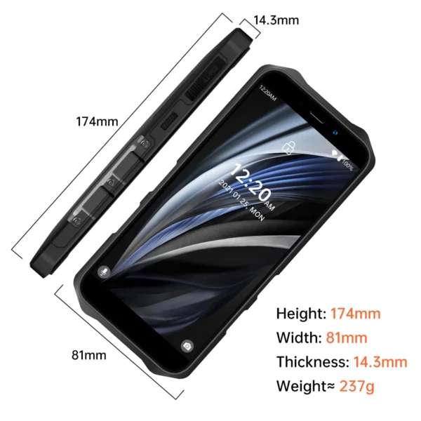 Wholesale Oukitel WP12 Pro SmartPhone 4GB+64GB MTK6762 8-core Chip IP68 & IP69 Rugged Cellphone NFC - Image 3
