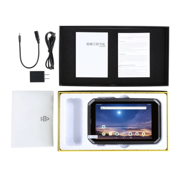 8 Inch Industrial Win Tablet Waterproof IP68/IP67 Big Battery RFID/NFC/Barcode Fingerprint Scanner Optional NFC WiFi MTK6762 MTK - Image 5