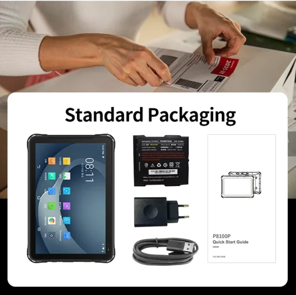 Urovo P8100P Dustproof Portable10 Inch Handheld Industrial Tablet 2.2GHz IP67 4G Touch Zebra Android Industrial Tablet Rugged - Image 5