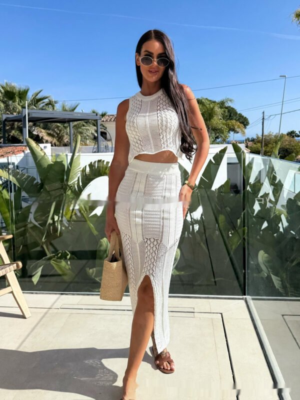 Women's Fashion New Beach Front Slit Suit - Image 3
