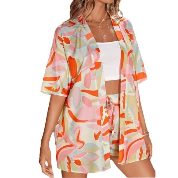 Casual Temperament Long Sleeve Loose Printed Women's Shirt Outfit - Image 6