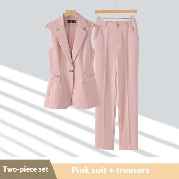 High-end Slim-fit Temperament Professional Vest Two-piece Set - Image 8