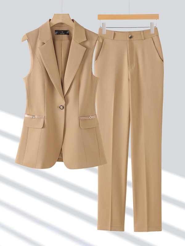 High-end Slim-fit Temperament Professional Vest Two-piece Set - Image 2