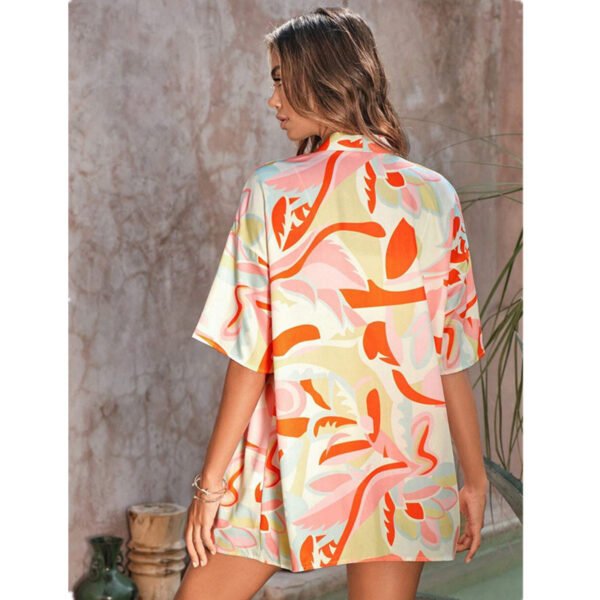 Casual Temperament Long Sleeve Loose Printed Women's Shirt Outfit - Image 5