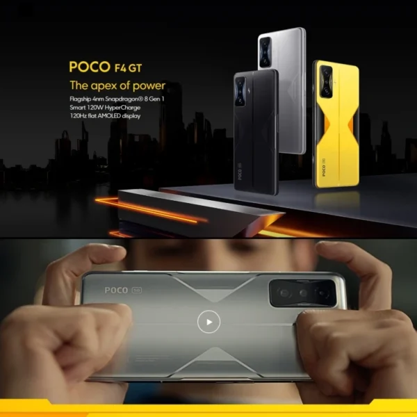 Global Version Xiaomi POCO F4 GT 5G Mobile Phone 12GB+256GB 6.67inch 120W Hyper Charge Android Smartphones