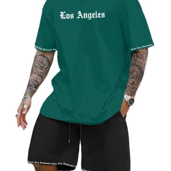 Sports Style Short-sleeved Shorts Thin Quick-drying Versatile Breathable Suit - Image 5