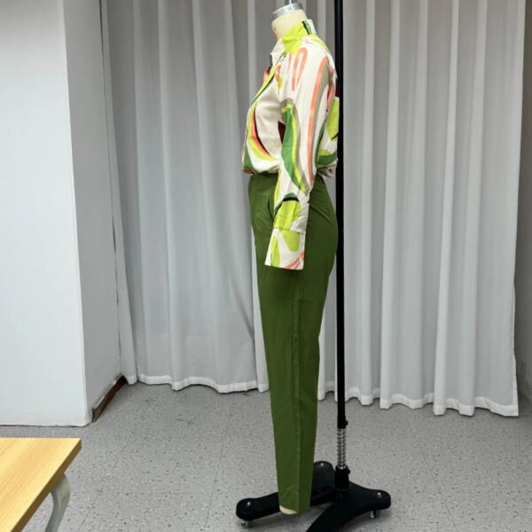 Printed Shirt Slim Trousers Casual Two-piece Suit - Image 4