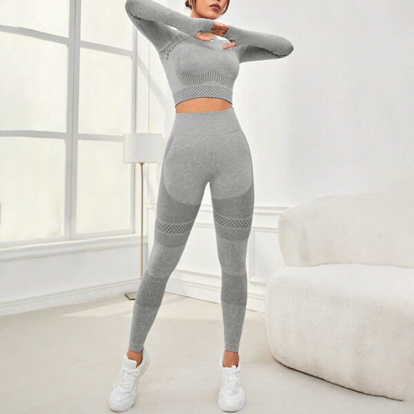 Seamless Workout Clothes Outdoor Sports Suit - Image 10