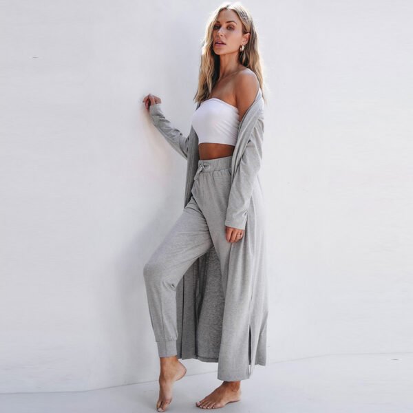 Autumn New Solid Color Long Sleeve Casual Suit Women's Simple All-matching - Image 4