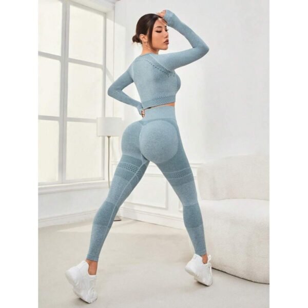 Seamless Workout Clothes Outdoor Sports Suit - Image 2