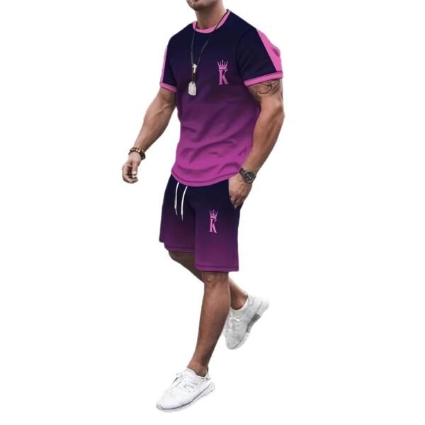 3d Printing Fashion Men's Casual Loose Outfit - Image 5