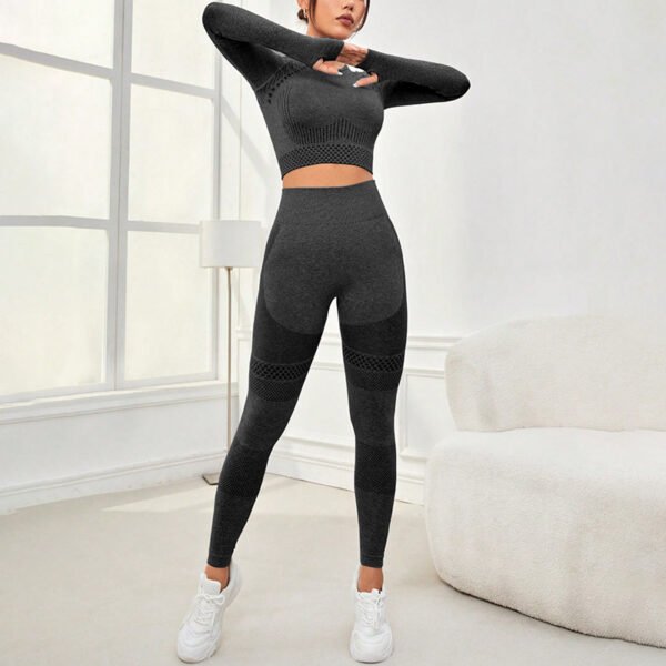 Seamless Workout Clothes Outdoor Sports Suit - Image 3