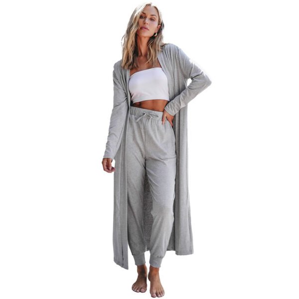 Autumn New Solid Color Long Sleeve Casual Suit Women's Simple All-matching - Image 5