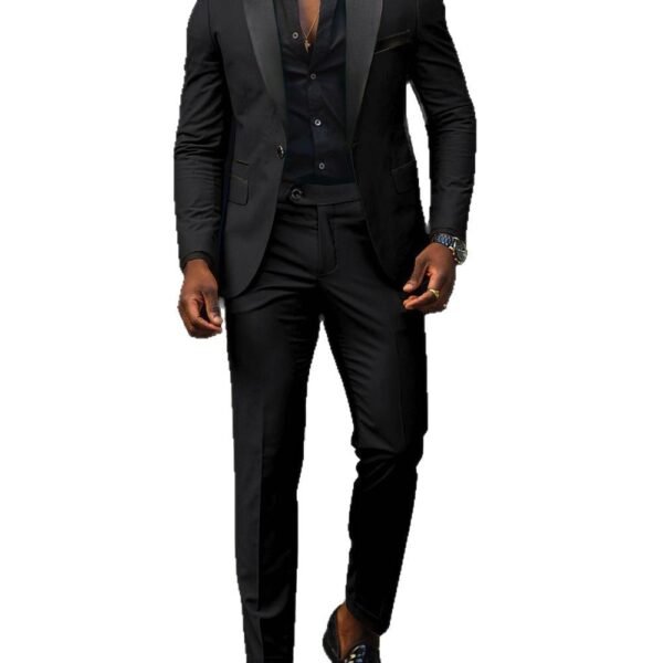 Men's Business Casual Suit Coat Trouser Suit - Image 5