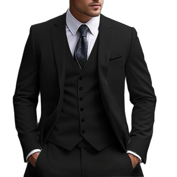 European And American Plus Fat Foreign Trade Plus Size Suit Three-piece Suit - Image 4