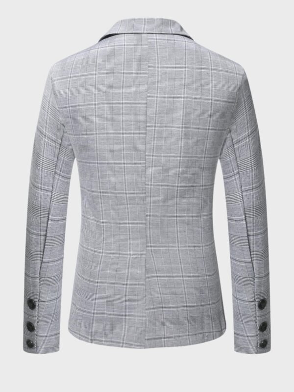 Men's Classic Check Blazer And Pants Set - Image 2