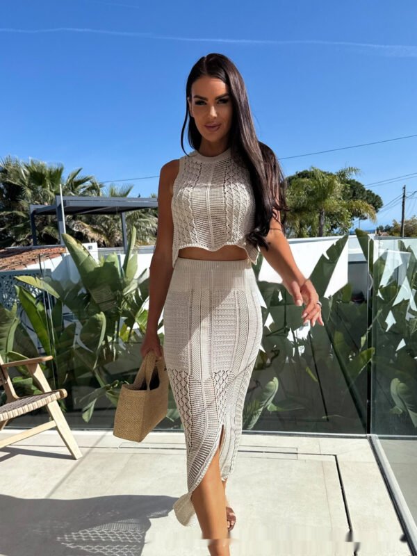 Women's Fashion New Beach Front Slit Suit - Image 5