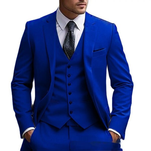 European And American Plus Fat Foreign Trade Plus Size Suit Three-piece Suit - Image 10
