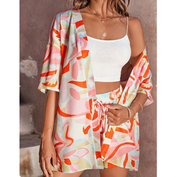 Casual Temperament Long Sleeve Loose Printed Women's Shirt Outfit - Image 2