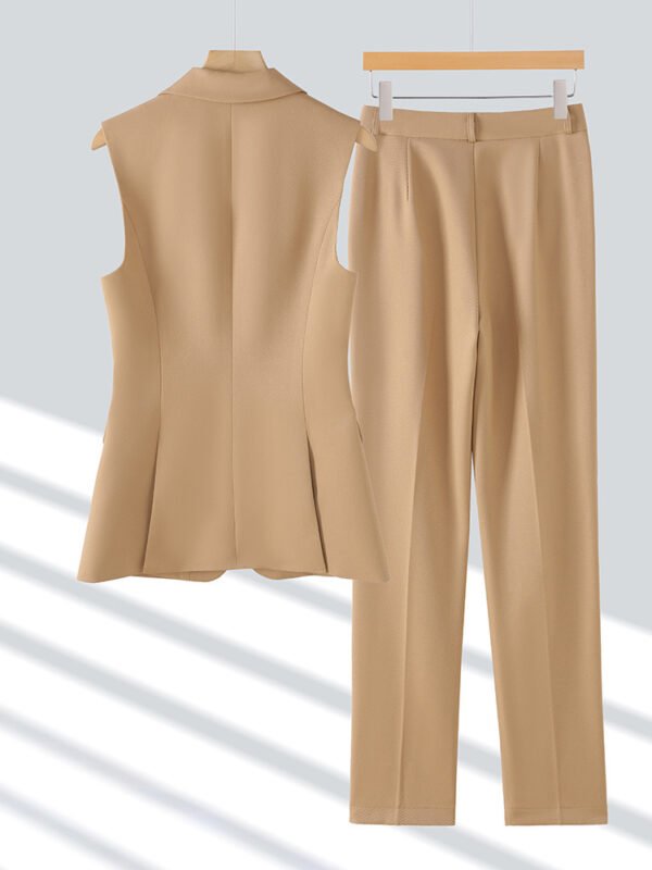 High-end Slim-fit Temperament Professional Vest Two-piece Set - Image 5