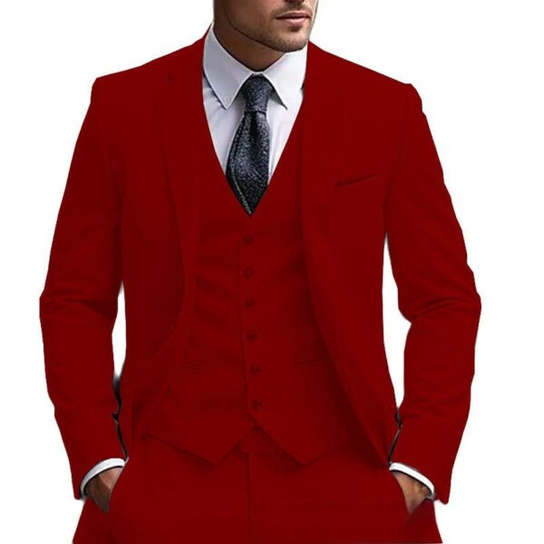 European And American Plus Fat Foreign Trade Plus Size Suit Three-piece Suit - Image 5
