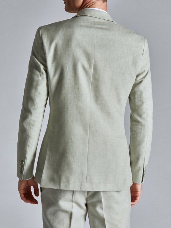 Men's Classic Solid Color Blazer And Pants Set - Image 3