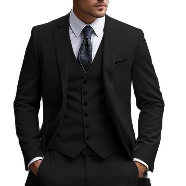 European And American Plus Fat Foreign Trade Plus Size Suit Three-piece Suit - Image 7