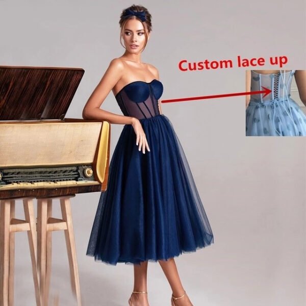Formal Dress Dresses Women Long Evening Bandage Red Shirt - Image 5