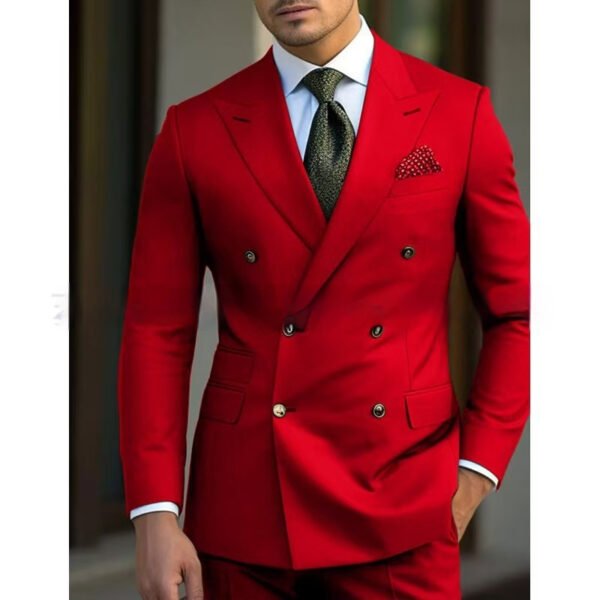 Men's Suit Set Leisure Business Two Pieces - Image 4