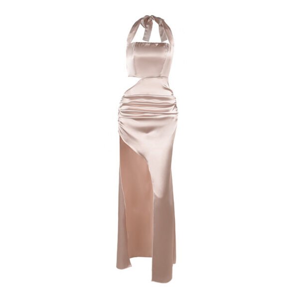 Halter Cut-out Slit Formal Dress Dress Women - Image 5