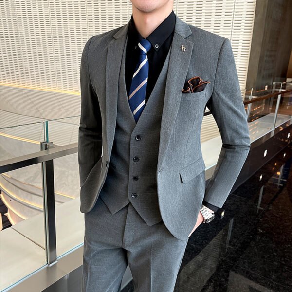 Slim Fit British Style Casual Small Suit Male Business Formal Wear - Image 7