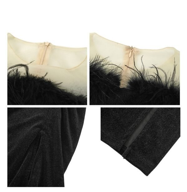 Women's Burr Velvet Formal Dress - Image 6