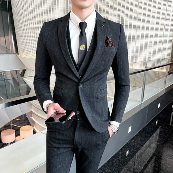 Slim Fit British Style Casual Small Suit Male Business Formal Wear - Image 6